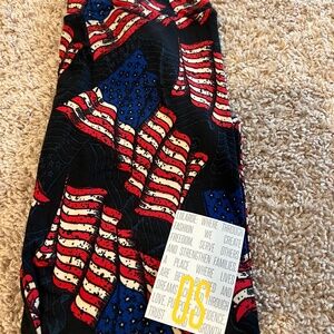 Lularoe American Flag Leggings One Size New